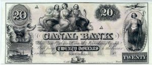 Canal Bank Louisiana New Orleans $20.00 PMG Gem Crisp Uncirculated 66 EPQ Banknote