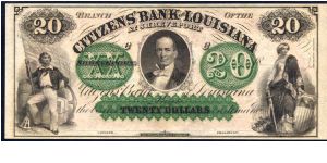 Citizens Bank, Louisiana, Shreveport $20.00 PMG Superb Gem UNC 68 EPQ Finest Banknote