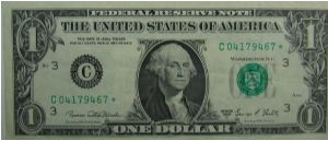 1969D United States Federal Reserve Star Note Banknote