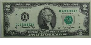 1976 United States Federal Reserve Note
Neff/Simon Banknote