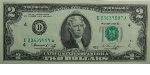 1976 United States Federal Reserve Note
Neff/Simon Banknote