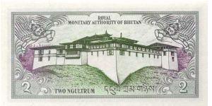 Banknote from Bhutan