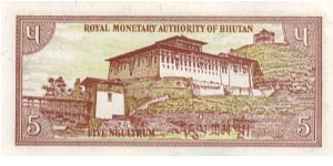 Banknote from Bhutan