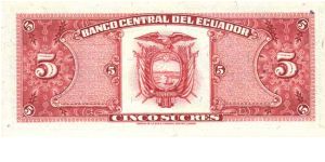 Banknote from Ecuador