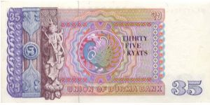 Banknote from Myanmar