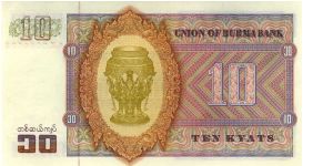 Banknote from Myanmar