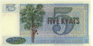 Banknote from Myanmar