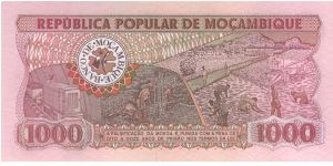 Banknote from Mozambique