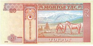 Banknote from Mongolia