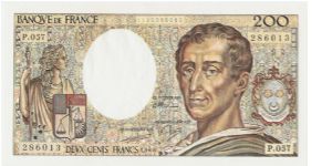 200 Francs 'Montesquieu' Banknote