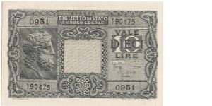 10 Lire 'Luogotenenza' Banknote