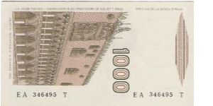 Banknote from Italy