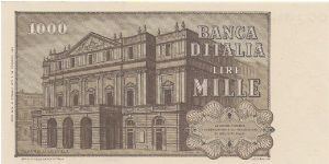 Banknote from Italy