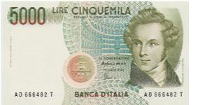 5.000 Lire 'Bellini' Banknote