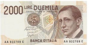 2.000 Lire 'Marconi' Banknote