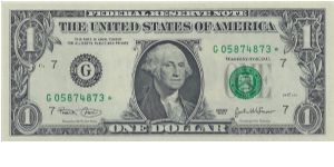 2003 $1 Federal Reserve Star Note Banknote