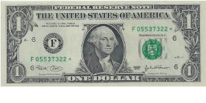 2003 $1 Federal Reserve Star Note Banknote