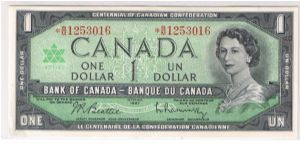 Canada * note
$1 Banknote