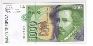 SPAIN -1000 PESETAS Banknote