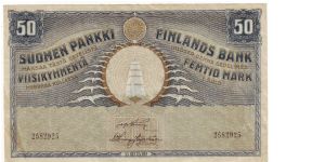 50 Markkaa 

Banknote size 155 X 93mm (inch 6,10 X 3,66)

This note is made of 13.5.-20.5.1921 Banknote