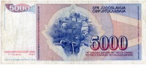 Socialist Federal Republic of Yugoslavia
5000d
President Tito Banknote