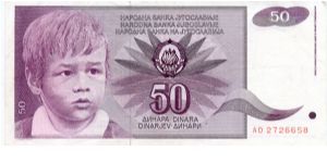 Socialist Federal Republic of Yugoslavia
50d
Young boy
Roses Banknote