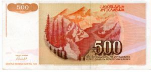 Banknote from Yugoslavia