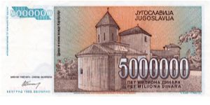 Banknote from Yugoslavia