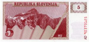 Banknote from Slovenia