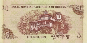 Banknote from Bhutan