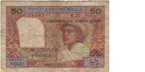 Banknote from Madagascar