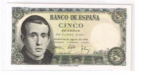 SPAIN-5PESETAS Banknote