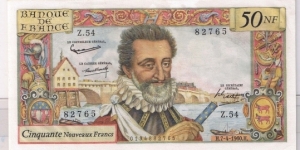 FRANCE 50FR 1960
HENRY VI Banknote