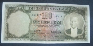 Pick 167 100 TL Banknote