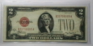 U.S. Small FRN 2 Dollar note series 1928C Banknote