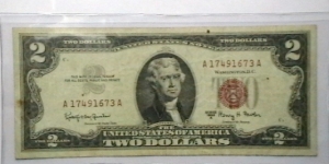 US Small FRN 2 dollar note 1963 series A Banknote