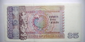 Banknote from Myanmar