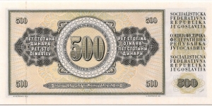 Banknote from Yugoslavia