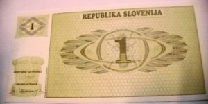 Banknote from Slovenia