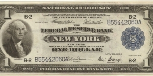 $1 National Currency
FRB NY Banknote