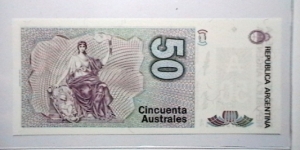 Banknote from Argentina