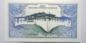 Banknote from Bhutan