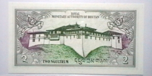 Banknote from Bhutan