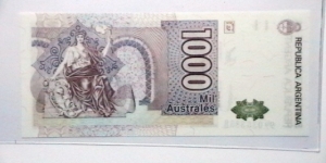 Banknote from Argentina