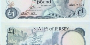 1 Pound. QE II. Battle of Jersey Commemorative. Banknote