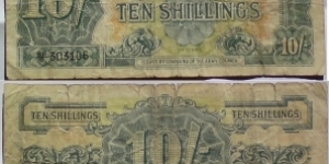 10 Shillings. British Armed Forces. 2nd Series. Banknote
