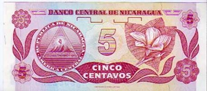 Banknote from Nicaragua