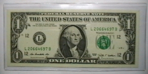U.S. FRN 2009 San Fransico District  Banknote