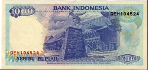 Banknote from Indonesia