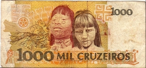 Banknote from Brazil